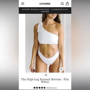 Londre “The High Leg Scrunch Bottom” Swim Bottom